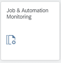 Batch job monitoring overview SAP Focused Run 4.0